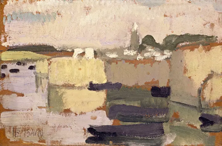 Pueblo a la orilla del agua, Roger de La Fresnaye