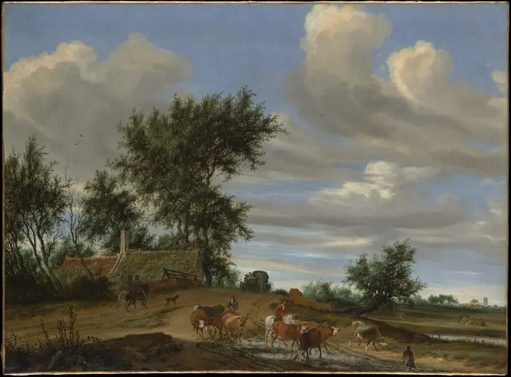 Camino rural, Salomon van Ruysdael