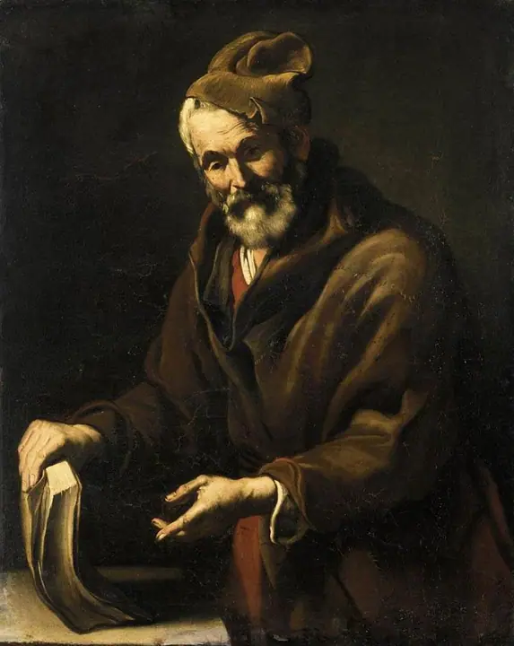 Retrato de un filósofo, Salvator Rosa