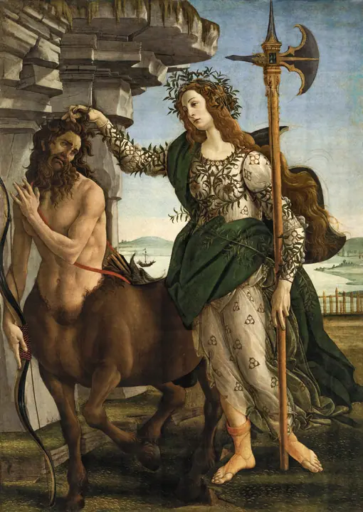 Palas y el Centauro, Sandro Botticelli