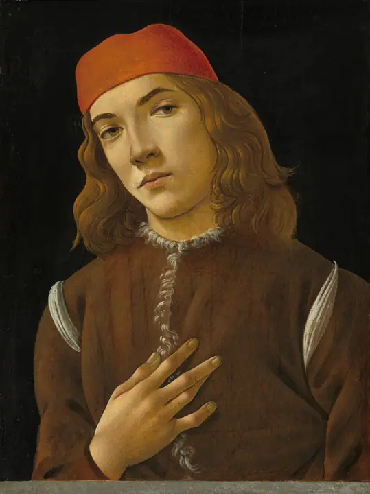 Retrato de un joven, Sandro Botticelli