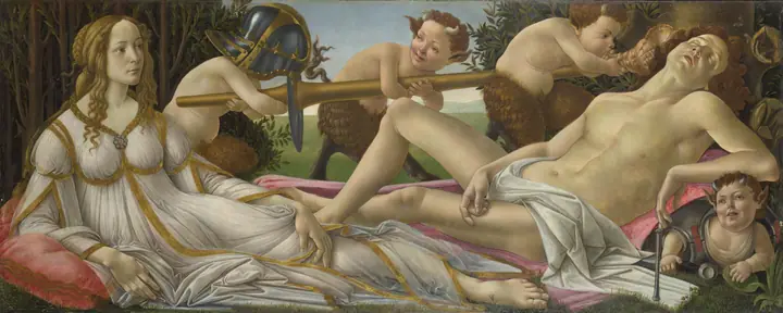 Venus y Marte, Sandro Botticelli