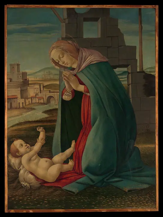 Virgen adorando al Niño, Sandro Botticelli