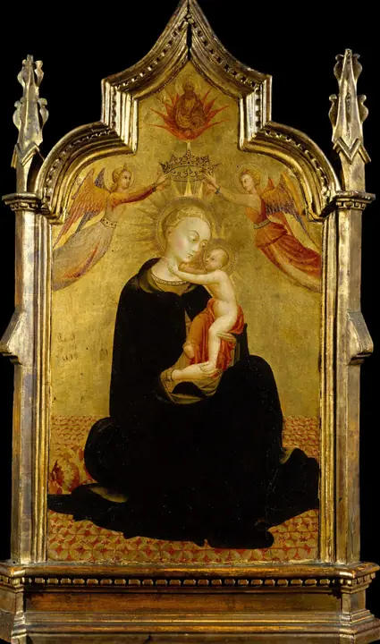 Virgen con el Niño y ángeles, Sassetta