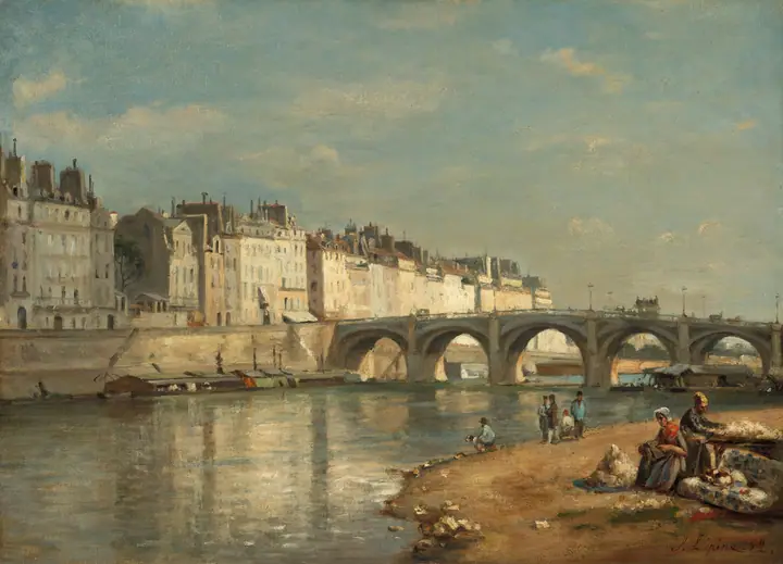 El puente de la Tournelle, París, Stanislas Lépine