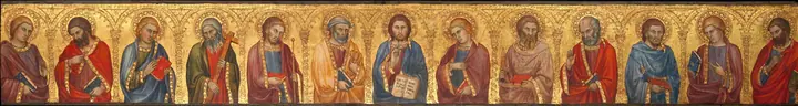 Cristo y los doce apóstoles, Taddeo di Bartolo
