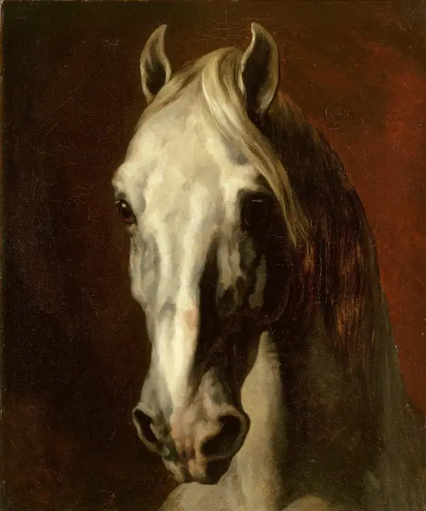 Cabeza de caballo, Théodore Géricault