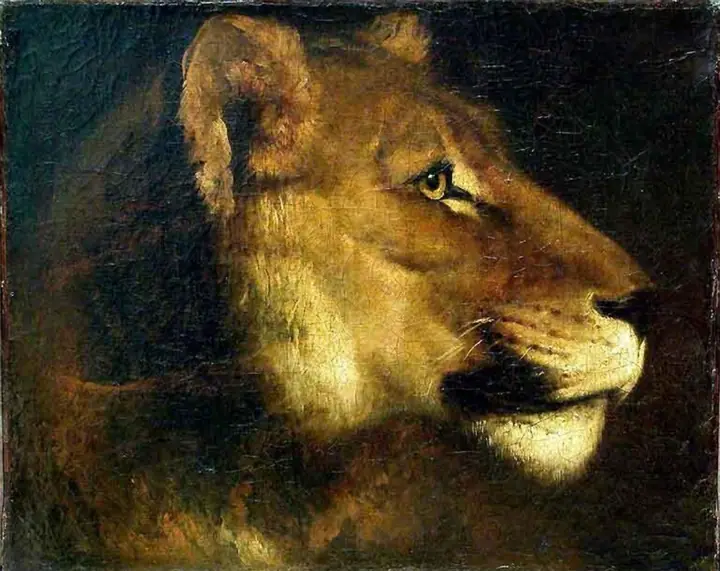 Cabeza de leona, Théodore Géricault