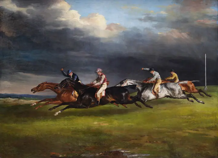 El derbi en Epsom, Théodore Géricault