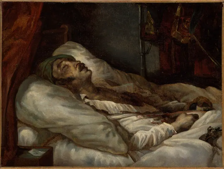 El general Letellier en su lecho de muerte, Théodore Géricault