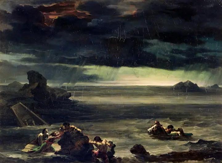 Escena del Diluvio, Théodore Géricault