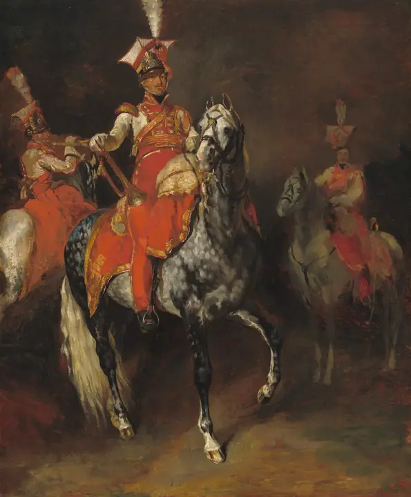 Trompetistas montados de la Guardia Imperial de Napoleón, Théodore Géricault