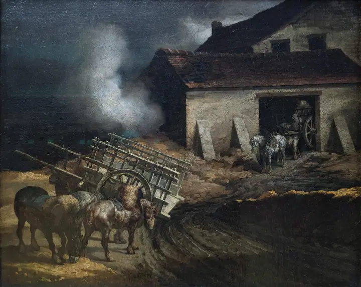 Yesería o Paisaje con hornos de cal, Théodore Géricault