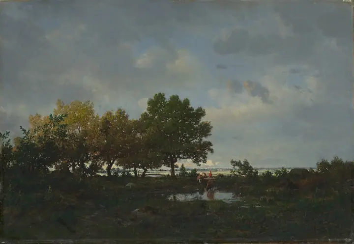 La charca (La Mare), Théodore Rousseau