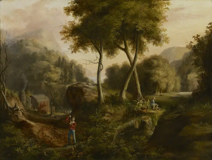 Cabaña de leñador, Thomas Cole