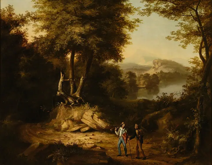 Cazador en las montañas, Thomas Cole