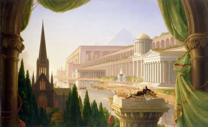 El arquitecto durmiendo, Thomas Cole