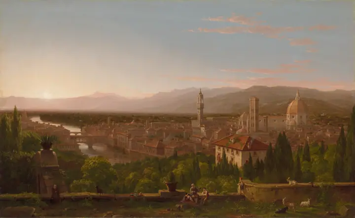 Vista de Florencia, Thomas Cole