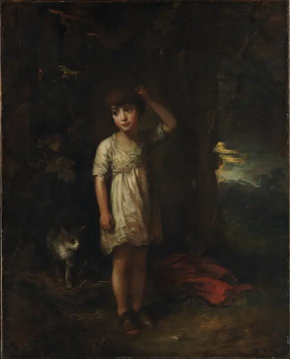 Niño con un gato - Mañana, Thomas Gainsborough