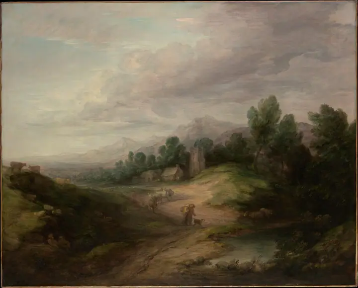 Paisaje boscoso en tierras altas, Thomas Gainsborough