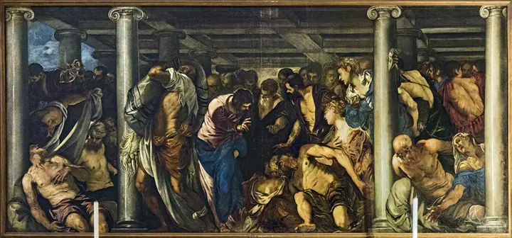 Cristo curando a los enfermos, Tintoretto