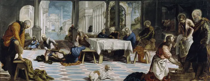 Cristo lavando los pies de sus discípulos, Tintoretto