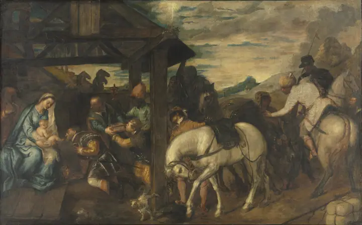 Adoración de los Reyes Magos, Tiziano Vecellio