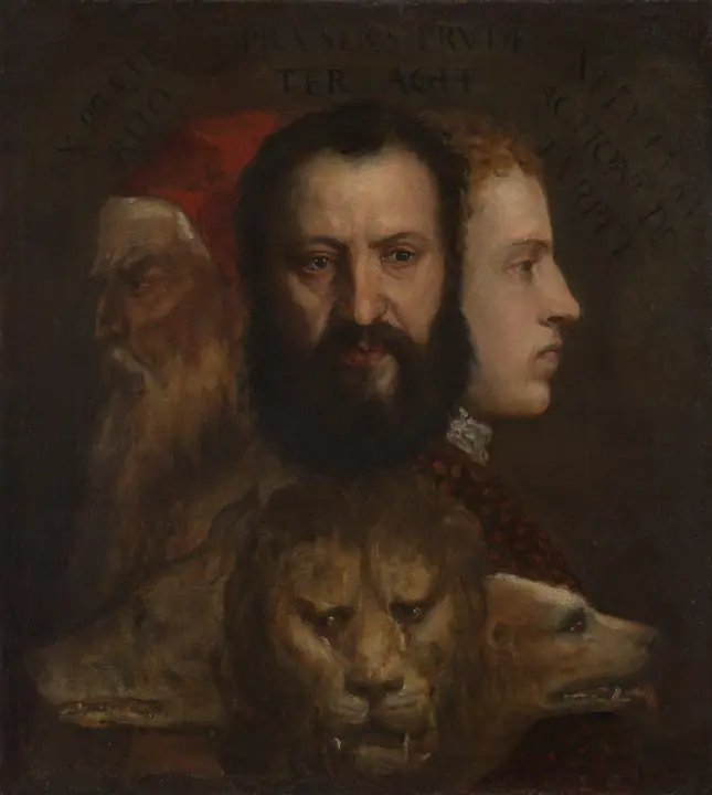 Alegoría de la Prudencia, Tiziano Vecellio