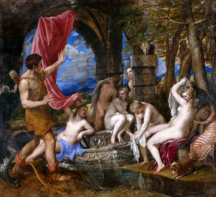 Diana y Acteón, Tiziano Vecellio