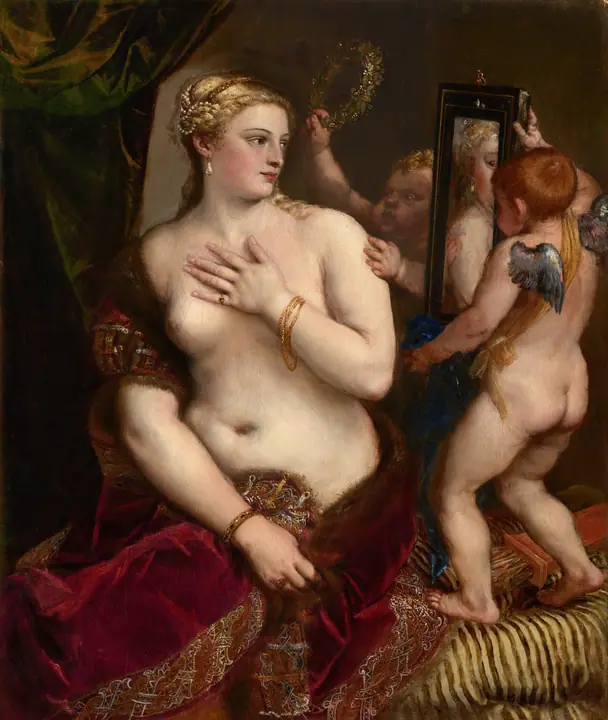 Venus con espejo, Tiziano Vecellio