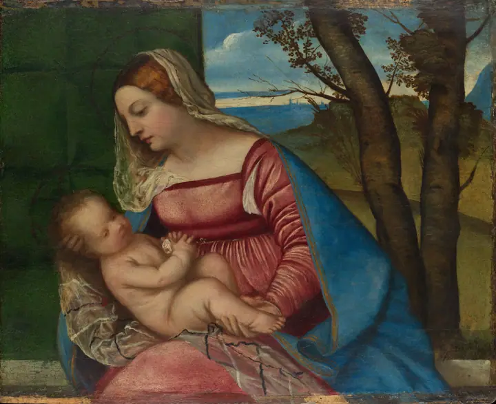 Virgen con el Niño, Tiziano Vecellio
