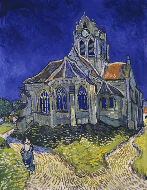 La iglesia de Auvers-sur-Oise, Vincent van Gogh