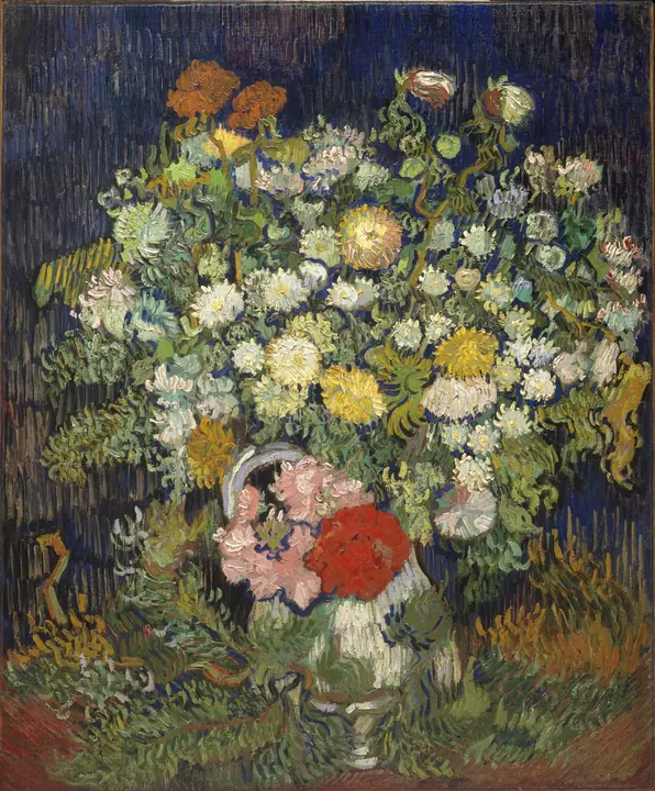 Ramo de flores en un jarrón, Vincent van Gogh