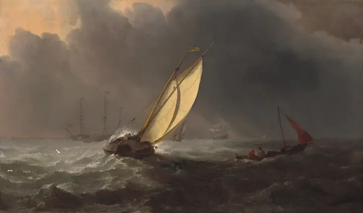 Después de la tormenta, Willem van de Velde el Joven