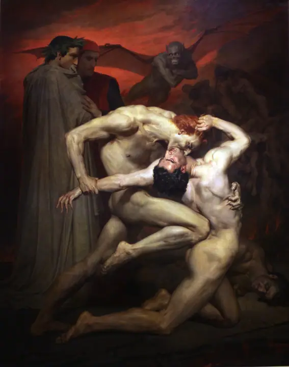 Dante y Virgilio, William-Adolphe Bouguereau