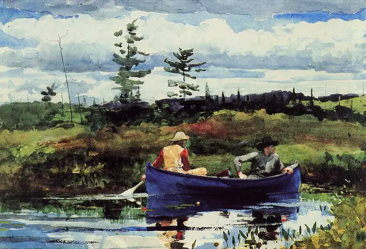 El bote azul, Winslow Homer