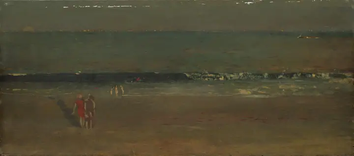 La playa, últimas horas de la tarde, Winslow Homer